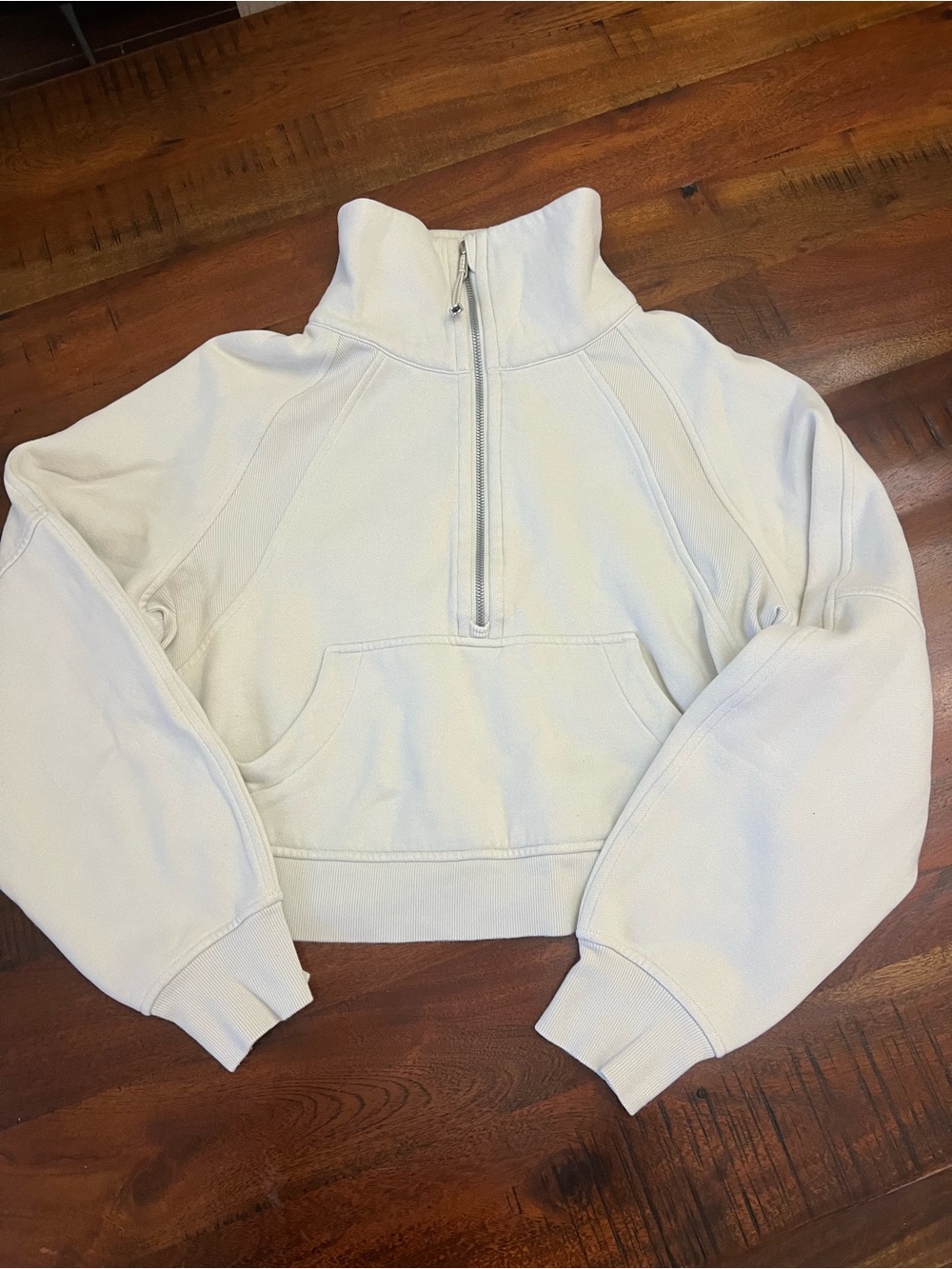 Lululemon Scuba Half Zip Pullover Ivory XS/S